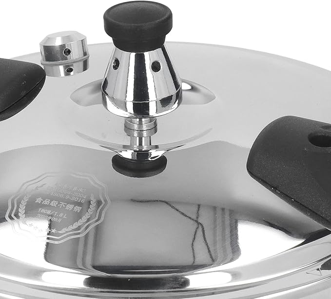 High Hardness Stainless Steel Mini Pressure Cooker Explosion 1.8L Proof 1.8 Liter Oyster Fish Pot For Gas Stove Induction Home