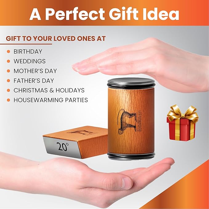 Rolling Knife Sharpener Kit - Magnetic Rolling Sharpener for Knives with 15 & 20 Degree Angles – Rolling Stone Pro Sharpener for Kitchen & Pocket Knives - Ideal Gift for Christmas.