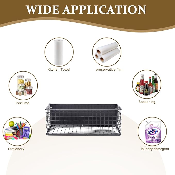 Spice Rack Organizer Wall Mount with Strong Magnetic Absorption,Metal Spice Shelf Organization for Cabinet Pantry Organization and Kitchen, Bathroom, Storage-2 Pack, Black