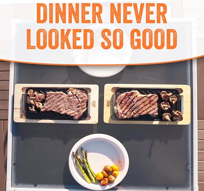 Yukon Glory™ SEAR 'N SERVE Set (BBQ Cast Iron Grill Pan Set)