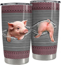 Pig Tumbler 20oz Stainless Steel Insulated Coffee Travel Mug Cup for Women Girls Pig Gifts for Birthday Christmas Mothers Day