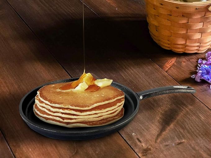 Tortillada - 26 cm pre-seasoned cast iron grill/pan + hot handle holder + E-Book recipes 50 tortilla recipes