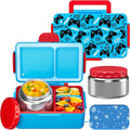 Kids Bento Lunch Box – 12 oz Stainless‑Steel Soup Thermo & 3‑Compartment Leak‑Proof Food Container with Built‑In Ice Pack, Insulated Food Jar for Boys & Girls, School & Travel