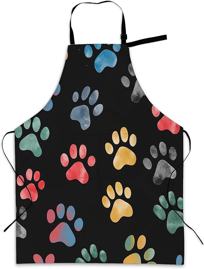 Apron with Pockets for Women, Adjustable Kitchen Cooking BBQ Chef Apron, Gifts for Mom Birthday, or Holidays