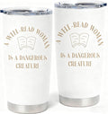 Book Lovers Gifts for Women - 20oz Stainless Steel Insulated Tumbler, Christmas Bookish Gifts, Reading Gift for Reader, Librarian, Nerd, Bookworm Cup Water Bottle, Book Themed Present