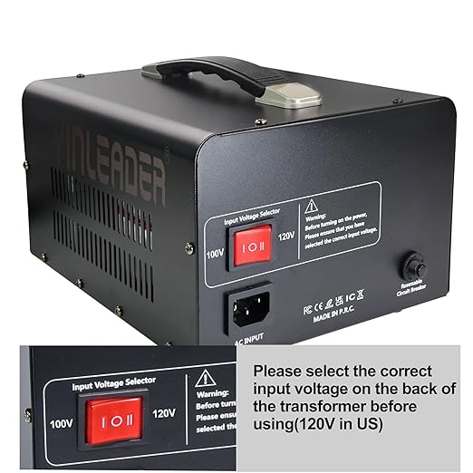 Yinleader 3000W 120V to 100V Voltage Converter US to Japan Step Down/Up Transformer for Japanese Hair Dyer/Turntable/Rice Cooker/breadmaker/Oven/Heater/Freezer, etc. in US