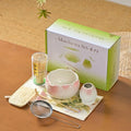 8 traditional matcha bowls with spouts, ceramic matcha bowls (Chawan), matcha mixing bowls for stirring matcha, tulip style (White and pink)