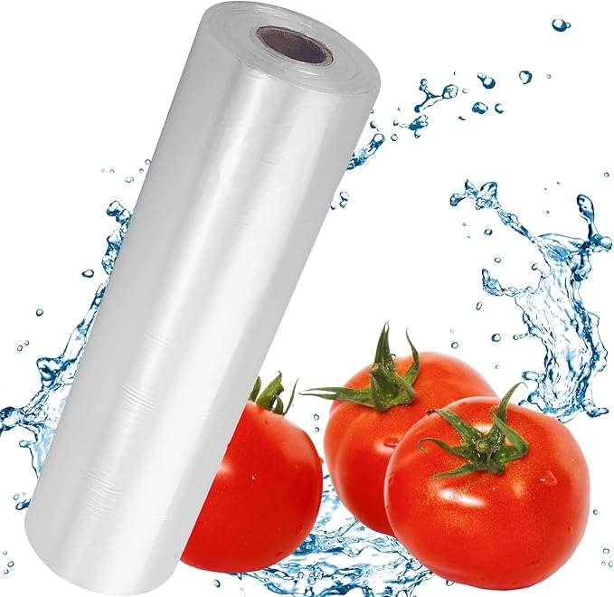 Plastic Produce Bag 12" X 20", Clear Food Storage Bags for Food, Fruit, Vegetable, Refrigerator Storage, Kitchen, 350 Bags/Roll (1 Rolls)