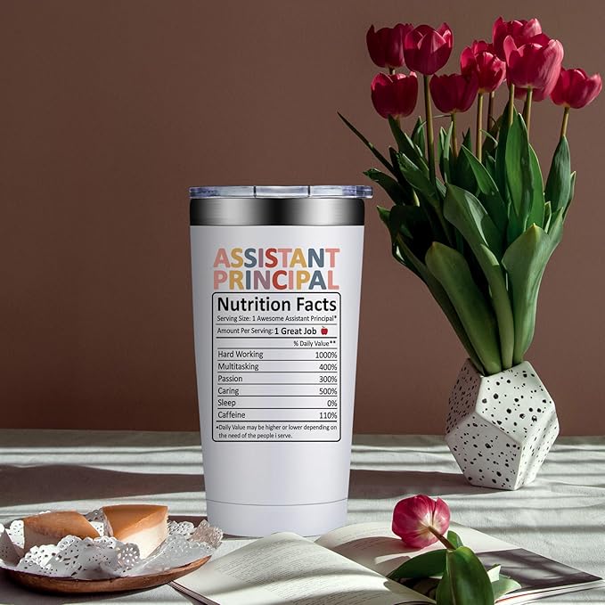 Assistant Principal Gifts for Men, Women - Christmas Principals Day Appreciation Gift for Assistant Principal - 20oz Tumbler Vice Principals Gifts