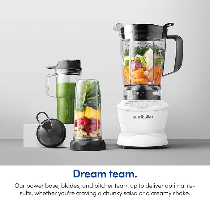 nutribullet Full-Size Blender Combo 1200W –Matte White