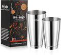 Boston Shaker Set, Professional Cocktail Shaker Set (18oz/28oz), Weighted Stainless Steel Bar Shaker for Bartending, Leakproof & Dishwasher Safe, Ideal for Home Bar and Professional Bartender