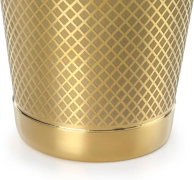 Barfly 18 oz. Diamond Lattice Shaker, Gold Plated