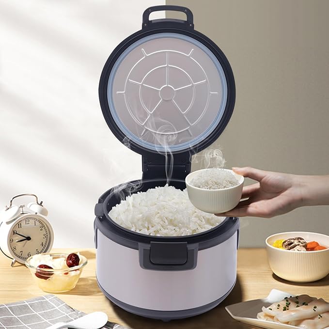 20qt/19L Commercial Rice Warmer, 100W Electric Adjustable Temperature Soup Warmers Non-Stick Pot Sushi Rice Warmer for Restaurant Party Family, Warm Function Only, NOT Cooker