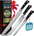 Cutluxe Butcher Knife Set – BBQ Brisket, Breaking & Boning Knife – Slicing Carving Knife Set for Meat Cutting, Ultra Sharp German Steel, Full Tang, Ergonomic Handles, Grilling Gifts for Men