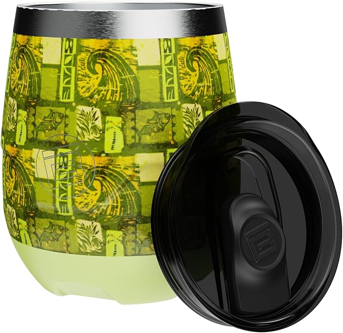 BOTE MagnePod Drinkware MAGNETumbler Stemless Wine Tumbler with Lid Drink Cooler 12 oz Size Keeps Wine Beer Soda Water Cold Insulated attach to Compatible SUPs Kayaks Floats Multiple Colors