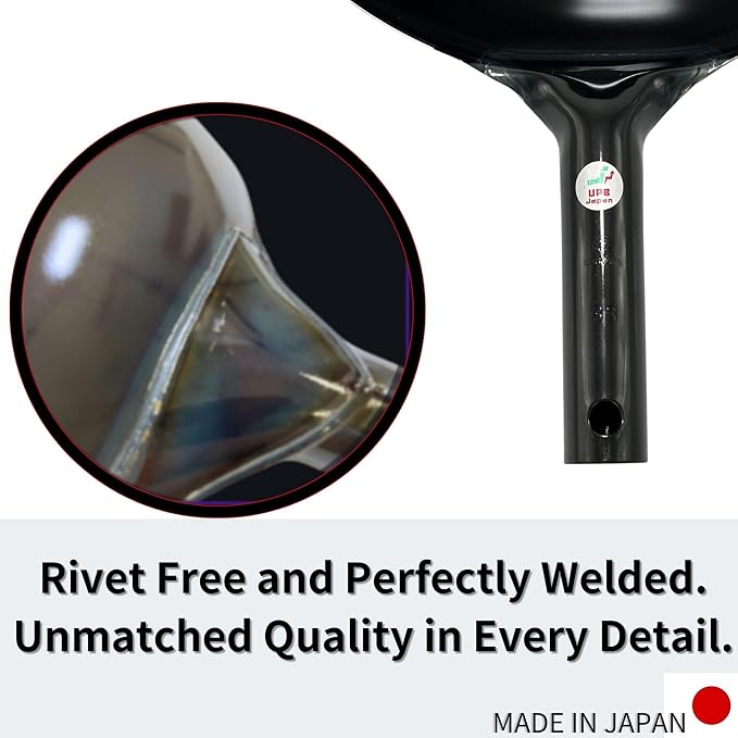 Kanda Iron Beijing Wok - Lightweight and Durable - Perfect for Authentic Japanese Cooking - 13 inch