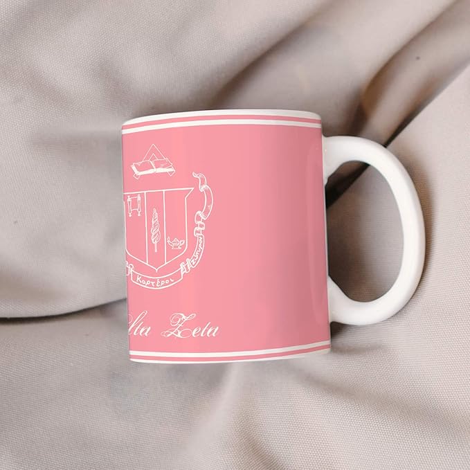 Delta Zeta Ceramic Coffee Mug 11 OZ Tea Cup (Delta Zeta - 2)