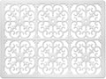 GASARÉ, Extra Large, Thick, Silicone Trivet for Hot Dishes, Pots, and Pans, Heat Resistant Mat for Countertop, Hot Pad for Kitchen, Easy to Clean, 16 x 12 x 3/8 Inches, White