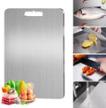 Titanium Cutting Board, Cutting Boards For Kitchen, Double-Sided Food-Grade Titanium Cutting Board For Cutting Fruits, Meats and Vegetables (S)