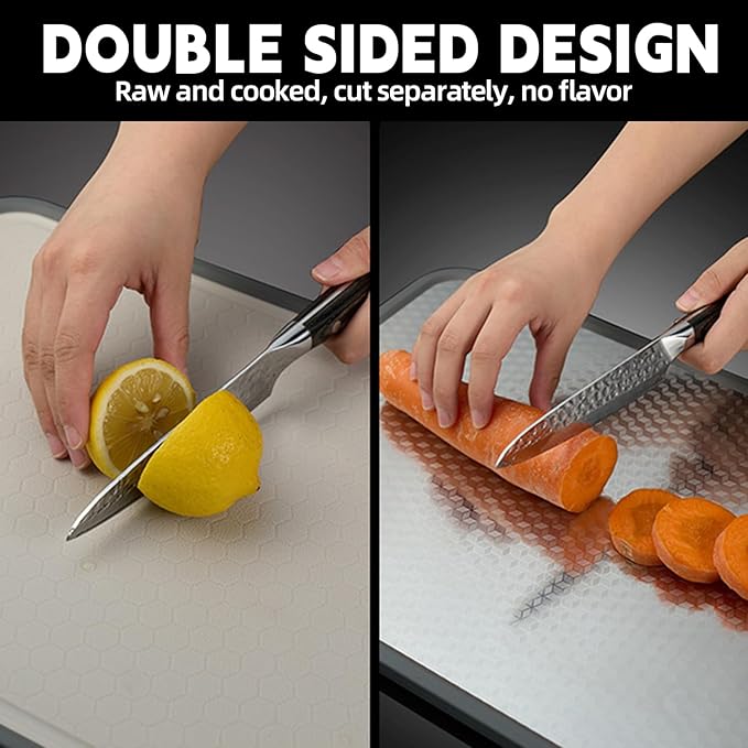 Titanium Cutting Board - 2025 New Upgrade 100% Pure Titanium Cutting Boards for Kitchen Double Sided Titanware Cutting Board,Hygiene Durable Dishwasher Safe Chopping Board (11.8x15.6)