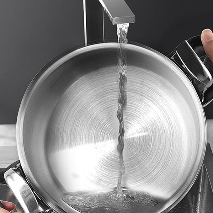 FOSA Aluminum Pressure Cooker, Home Pressure Cooker Aluminium Alloy Cookware Pressure Canner, Large Capacity Stovetop Pressure Cooker Rice Grain Pressure Cooker, 5L