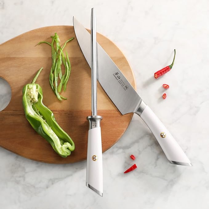 Cangshan ELBERT Series High-Carbon 8-Inch Honing Steel (White)