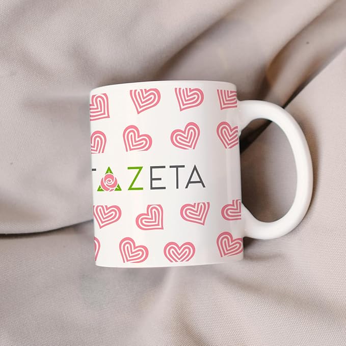 Delta Zeta Ceramic Coffee Mug 11 OZ Tea Cup (Delta Zeta # 8)
