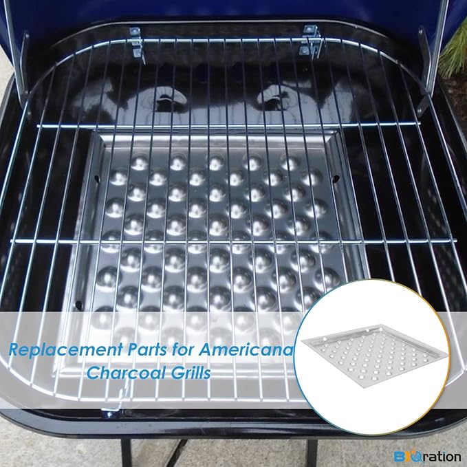 Ash Pan Replacement Parts for Americana Charcoal Grill Walk-A-Bout, Swinger, Sizzler and Traveler Series Grill Parts 1040.8.001 Ash Tray