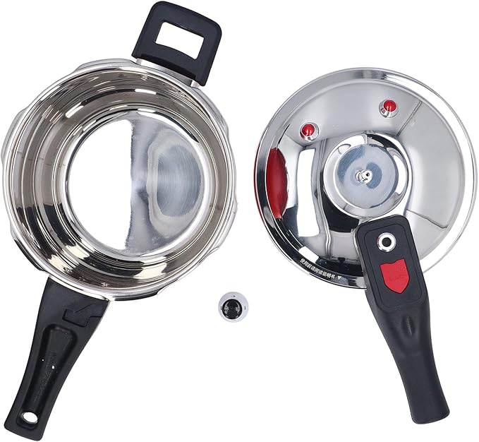Pressure Cooker, Pressure Soup Pot Efficient Multifunctional High Temperature Safe Easy To for Kitchen (3L)