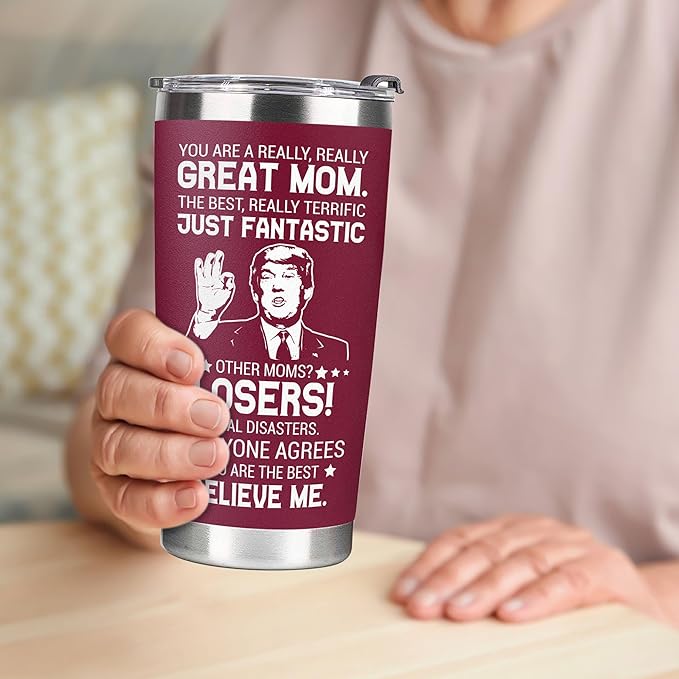 Gifts for Mom from Daughter, Son - Mothers Day Gifts for Mom, Wife, Women - Moms Birthday Gift Ideas, Cool Birthday gifts for Moms, Mothers - Best mom Tumbler, 20 Oz Stainless Steel moms Coffee Cup
