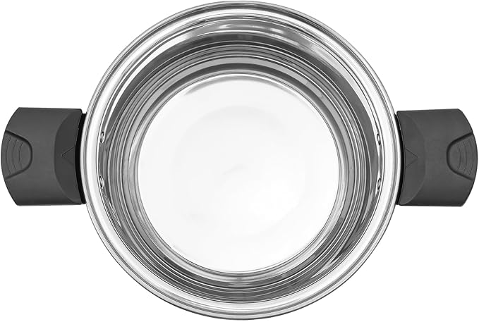 7.4Qt Pressure Pot, 60Kpa Pressure Canner Cooker with One-hand Operating Glass Lid, Stainless Steel Instant Fast Cooking Pot Suit for Family of 6-7 (Silver)