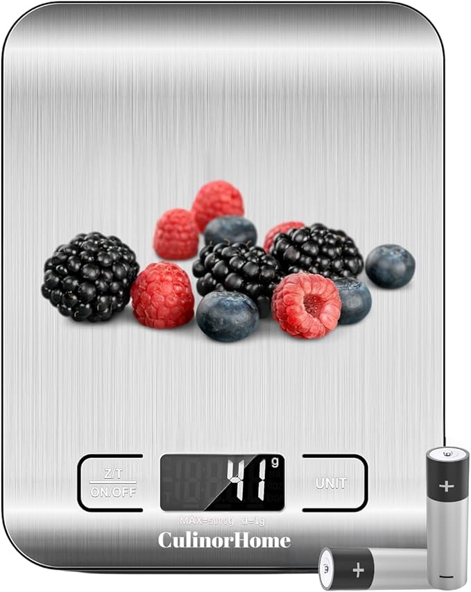 Wedding Registry Must Haves Items, Kitchen Essentials for First Apartment - Plastic Measuring Cups and Tablespoon & Teaspoon Spoons Set, 2cup Measuring Cup Bundle with Digital Kitchen Food Scale