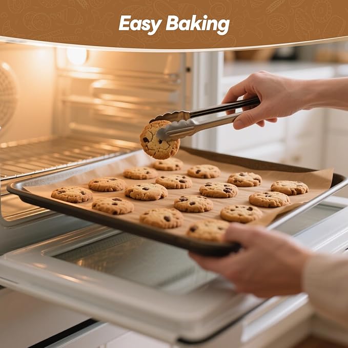 360 Count 9"x 13" Heavy Duty Parchment Paper Sheets for Baking, No-Stick & No-Leak Unbleached Baking Paper, Pre-cut Half Parchment Paper Sheets for Oven, Air Fryer, Microwave