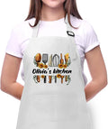 Custom Apron for Mom with Custom Name, Mother's Day Gift, Personalized Kitchen Gifts for Women Kitchen Baking Cooking Apron