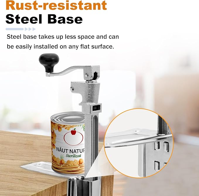 Commercial Can Opener Heavy Duty Replace #2 12100, Industrial Can Opener, 16” Manual Can Opener with Stainless Steel Blade for Restaurant, Hotel, Bar, Home