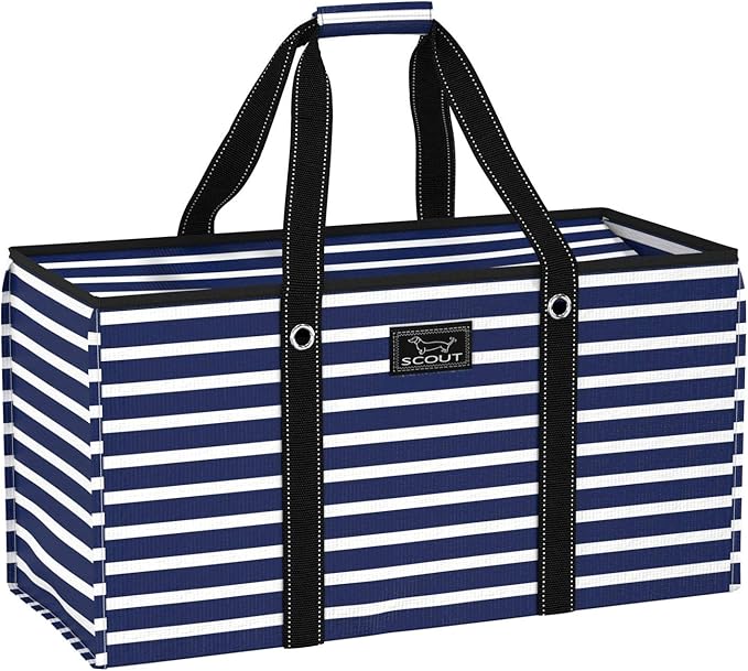SCOUT Errand Boy - Extra Large Lightweight Utility Tote with Breakaway Zipper - Collapsible Grocery and Market or Beach Tote