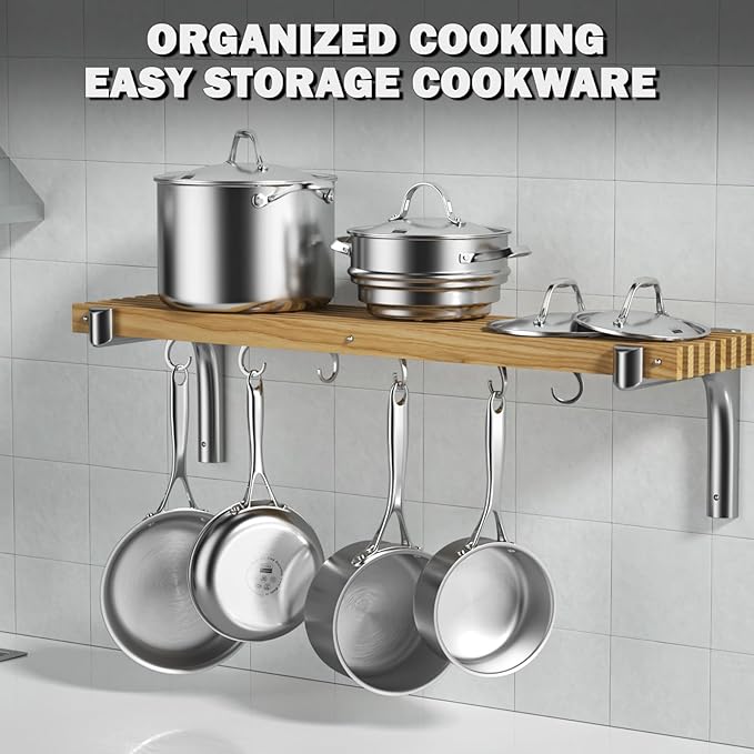 Cooks Standard Stainless Steel Stockpot 8-Quart, Multi-Ply Full Clad Cooking Stock Pot with Lid, Dishwasher Safe, Oven Safe 500°F, Silver