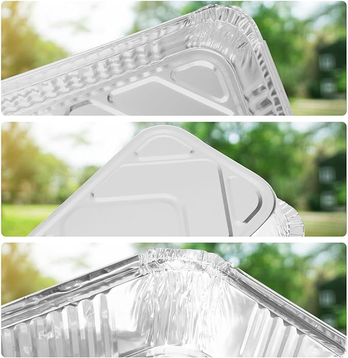 BQMAX Grill Drip Pans for Charbroil The Big Easy Turkey Fryer 2425514W12, Aluminum Grease Tray Liner for Charbroil Big Easy Accessories, 10 Pack Grease Tray Replacement