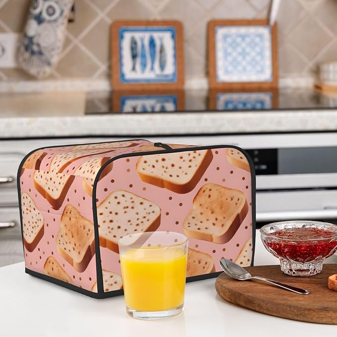 Bread 4 Slice Toaster Cover Wide Slot Dustproof Bread Maker Cover Fingerprint Bakeware Protection Kitchen Appliance Cover Toaster Bag