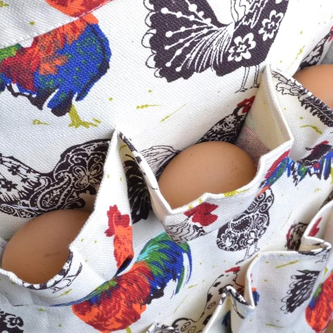 Sefiron Chicken Egg Collecting Apron,12 Deep Pockets for Hense,Duck,Goose Eggs