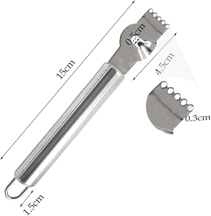 3-Pack Stainless Steel Citrus Zester Tool - Orange & Lemon Zester, Grater, Peeler, Twist Tool, Cocktail Garnish for Kitchen & Bar, Dishwasher Safe