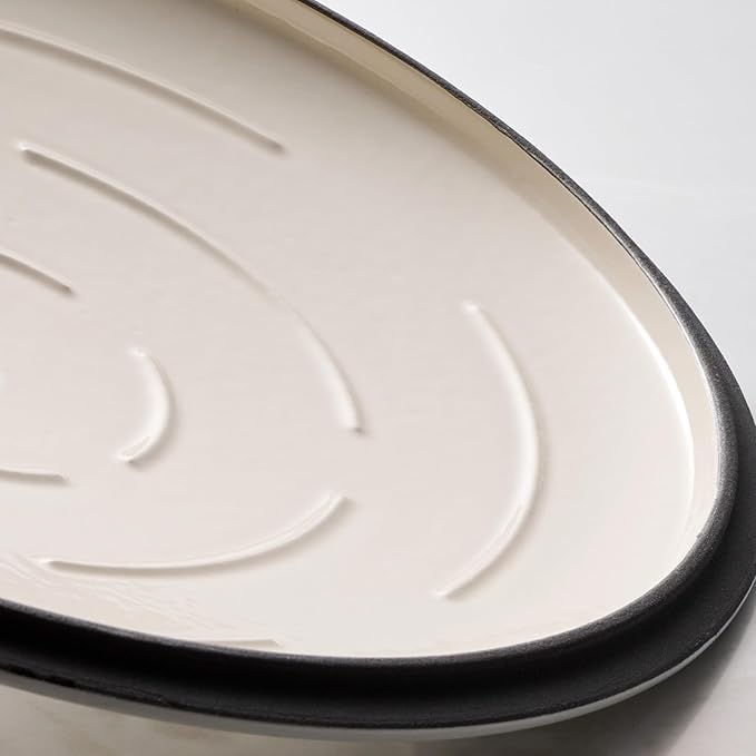 Tramontina Bestow Enameled Cast Iron Sauce Pan with Lid, 2.5-quart, Latte with Gold Knob