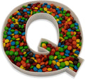10" Reusable Plastic Box Form Tray Display for Treats, Charcuterie, Cake Pop, Candy, Charcuterie Box, Custom Charcuterie Letters Fillable - Reusable Letter Box - (White Plastic, Q)