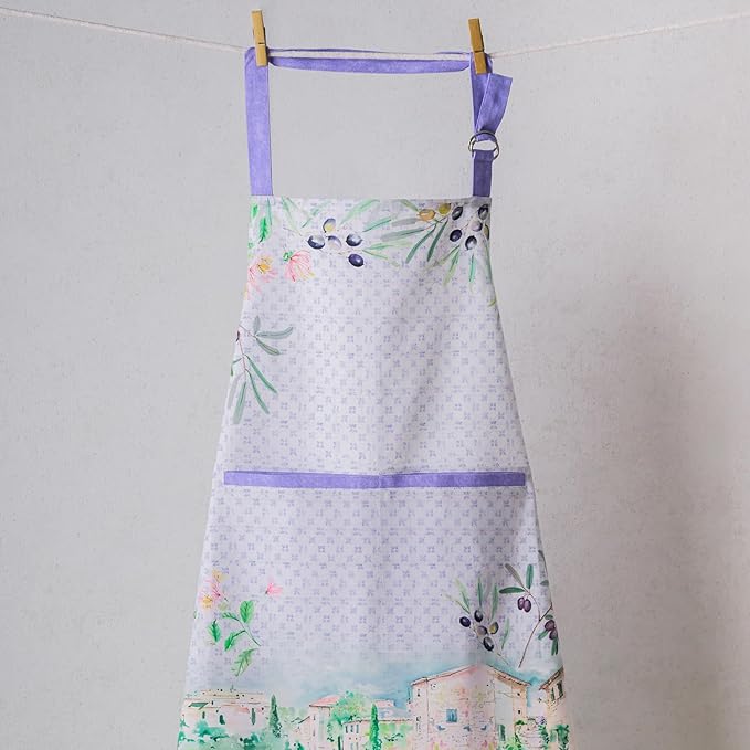 Maison d' Hermine 100% Cotton Apron for women with Pocket Kitchen Chef Apron for Men Cooking Gardening Server Waitress