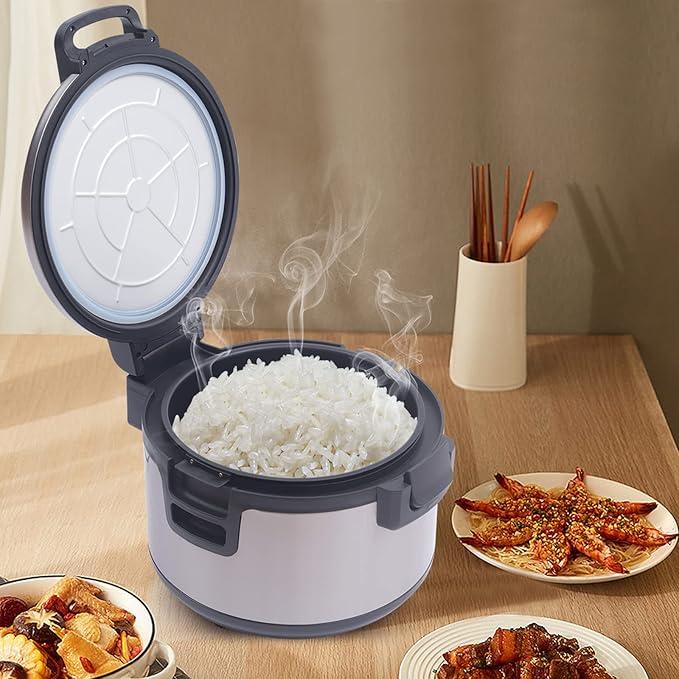 20Qt Commercial Rice Warmer, 100W Big Rice Warmer with Non-stick Inner Pot, Adjustable Temperature Portable Rice & Food Warming Bowl for Restaurant, Hotel(NOT Cooker)