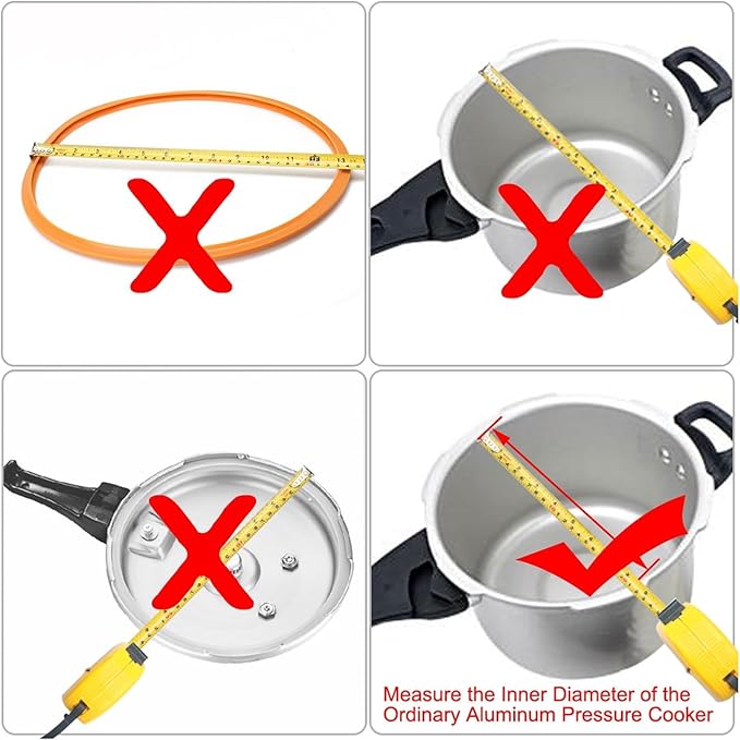 uxcell 2 Pcs Silicone Sealing Ring for Pressure Pot 3QT, Pressure Pot Inner Gasket Seal Rings Pressure Cooker Replacement Parts, Dark Blue