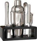 Highball & Chaser Cocktail Shaker Set: Bartender Kit for Home Bar Mixology Cocktail Bar Set Plus E-Book with 30 Recipes (Silver)