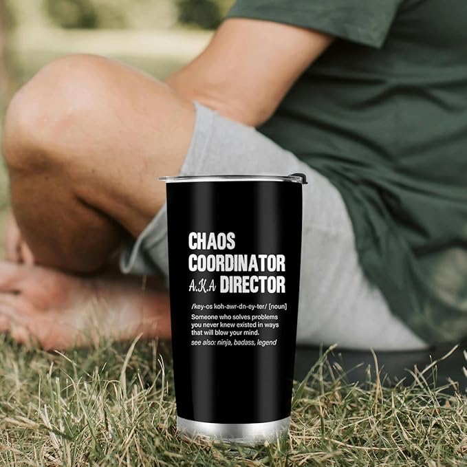Director Gifts Tumbler, 20oz Stainless Steel Travel Coffee Mug for Band, Art Theater Movie Film, Program Director, Boss Appreciation