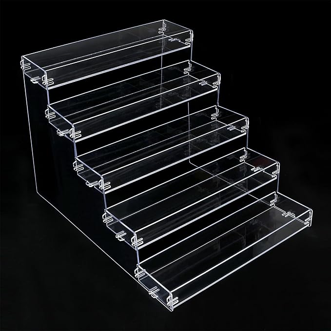 ELEGANTLIFE Spice Rack,No Tool Needed & No Pungent Acrylic Glue Self-derived Snap On Assembly Spice Shelf Pantry Kitchen Cabinet Organizer 10 in for Jars,Baking Supplies & Spice Bottles (5 Tier)