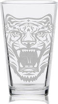 TIGER Engraved Pint Beer Glass | Great gift for animal and nature lovers!